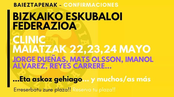 Clinic de la Federación Bizkaina de Balonmano