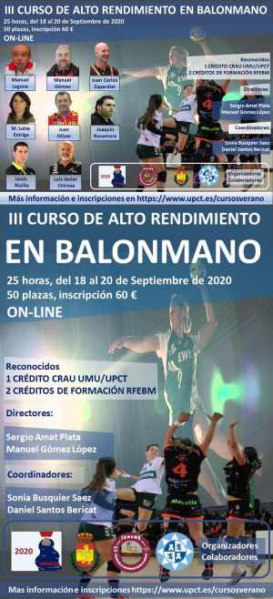 III CURSO DE ALTO RENDIMIENTO EN BALONMANO